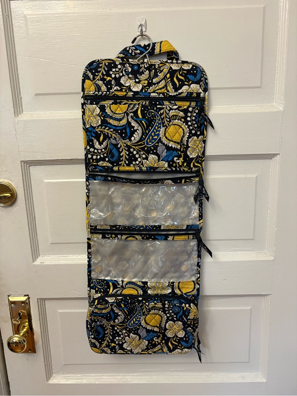 Hanging Vera Bradley travel organizer